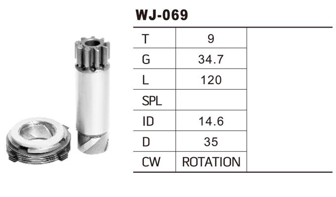 WJ-069三菱馬達齒輪
