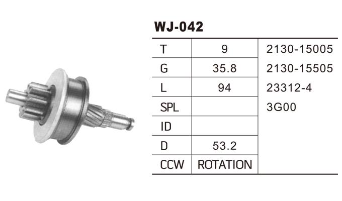WJ-042三菱馬達齒輪
