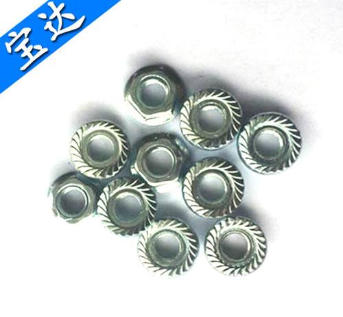 不銹鋼國標(biāo)法蘭面螺母 耐磨法五金法蘭面螺母
