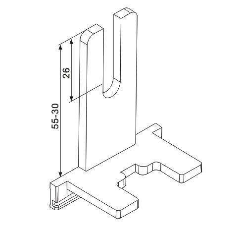 NBC001內(nèi)、外平開拔叉