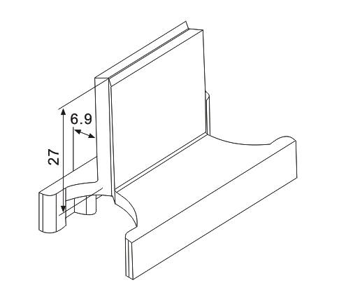 NBC006內、外平開拔叉