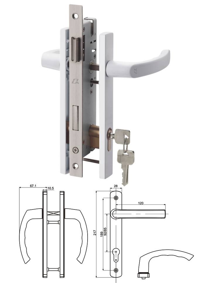 NMS001 指紋把手平開門鎖