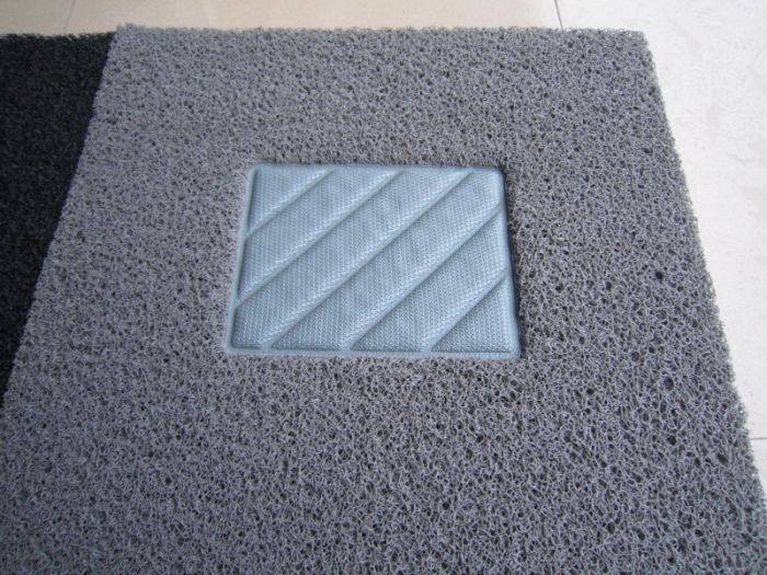 絲圈三件套腳墊灰色