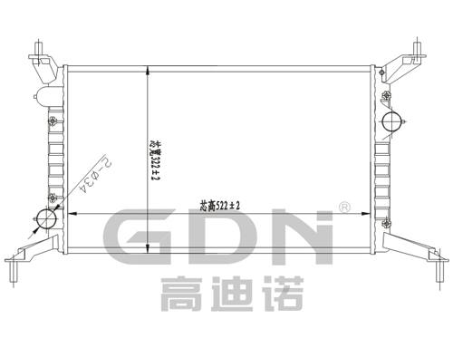 GDN.6.FT.049M-23 菲亞特 鋁質(zhì)散熱器
