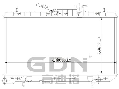 GDN.6.HY.004M-23 現代 鋁質散熱器