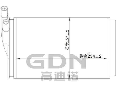 GDN.7.AD.002H-40 奧迪 暖風(fēng)機(jī)水箱
