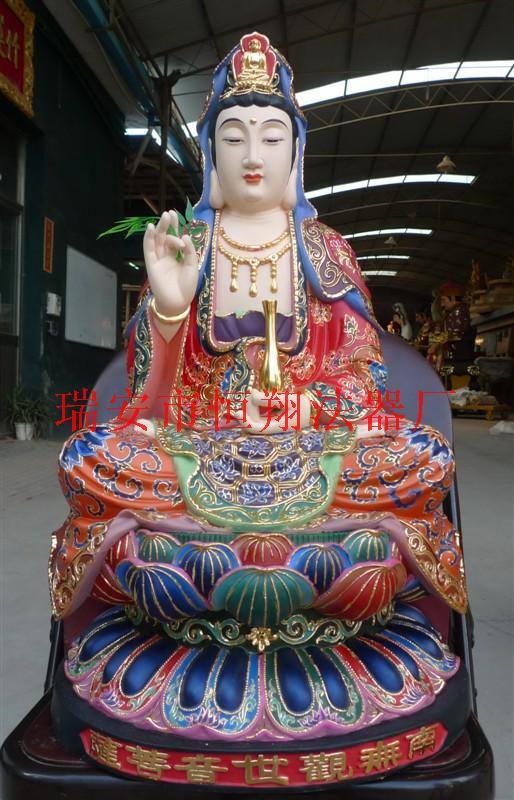 65觀音生漆描金