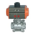 氣動(dòng)螺紋球閥-橘黃色