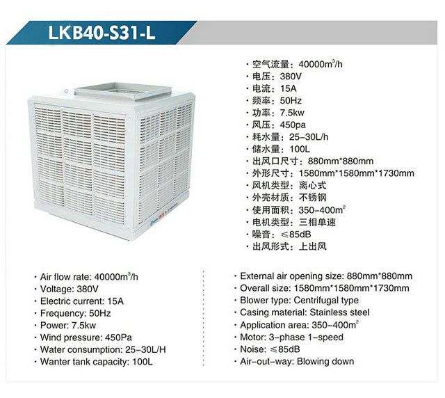 LKBS40-31-L 離心式冷風機