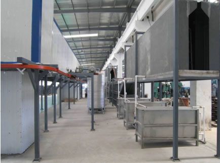 鏈條式噴塑流水線-前處理棚體