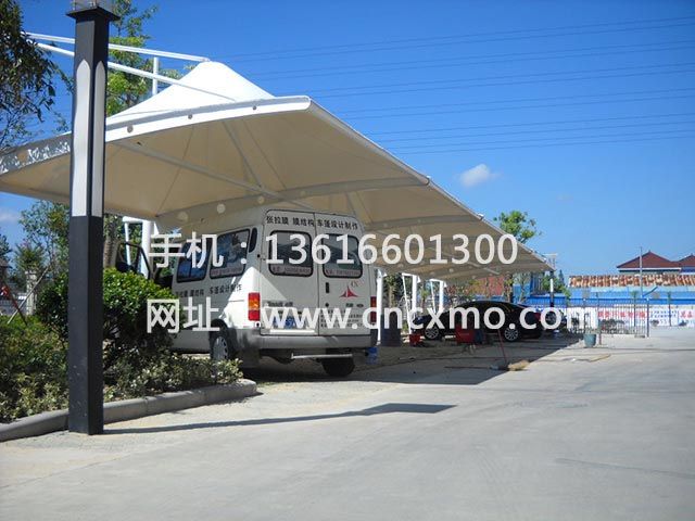 車棚、膜結構停車棚040