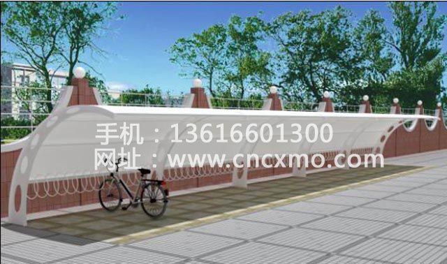 車棚、膜結構停車棚039