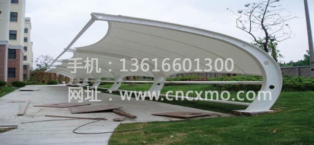 車棚、膜結構停車棚028