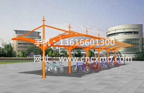 車棚、膜結構停車棚011