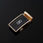 合金商務休閑自動扣皮帶扣頭男士腰帶配件