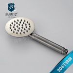 304拉絲圓形不銹鋼工藝手噴 淋浴手持花灑