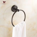 FES-8502G全銅圓形底座 毛巾圈 浴巾環 浴室五金掛件 