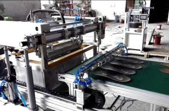 高效單色鞋墊絲網印刷機