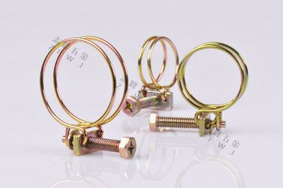 304不銹鋼雙鋼絲喉箍201軟管環箍連接件70彈素鋼