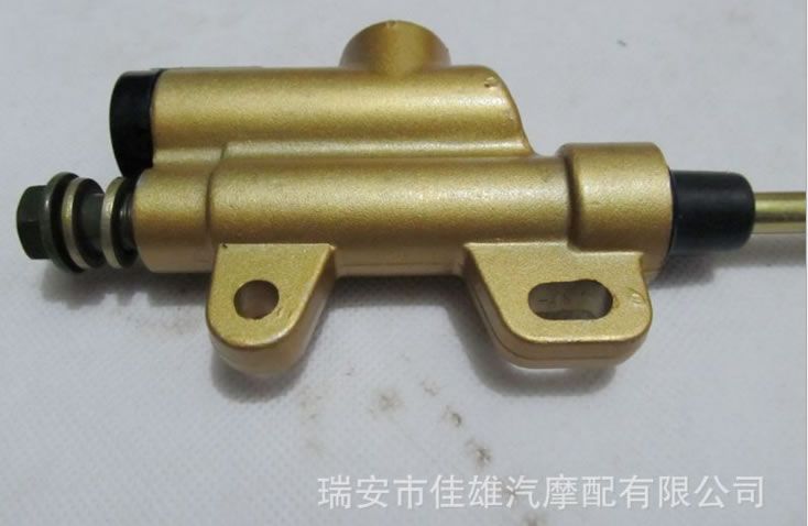 摩托車腳剎泵 越野車后腳剎泵 連體泵 液壓碟剎泵三孔金色