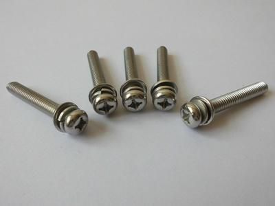 三組合十字槽盤頭螺絲M4*16