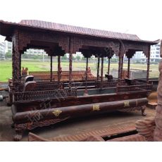 鑄鐵長(zhǎng)方八龍柱香爐