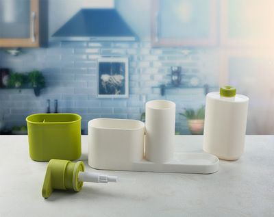 廚房刷碗海綿收納置物架 水槽洗潔精皂液器洗手液瓶子