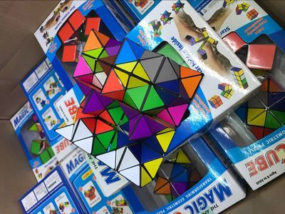 圣手異形魔方三階學生成人初學玩具鏡面三角斜轉金字塔SQ1五魔方