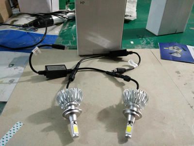 30w LED汽車大燈 太陽花燈 H1 H7 無風扇自體散熱