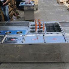 多功能小吃車定做關(guān)東煮麻辣燙車早餐油炸移動(dòng)多功能手推食品設(shè)備