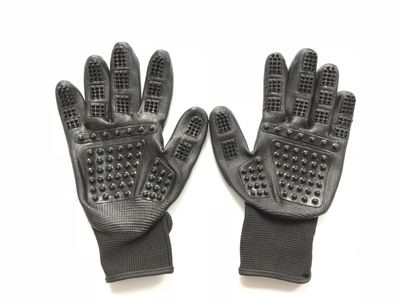 寵物梳毛擼毛清潔洗澡按摩環保橡膠手套