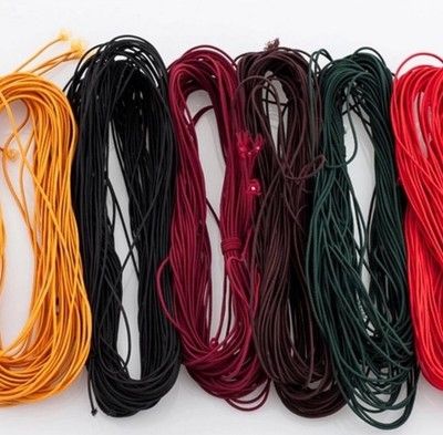 1mm1.0彈力松緊繩彈力線進口帶橡膠絲金銀絲線