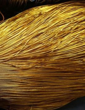 1.0cm金銀絲松緊帶 2.5cm金銀絲松緊帶 金銀絲17股空心繩松緊帶