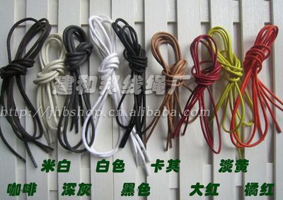 3.0MM 防水上蠟 棉紗打蠟 鞋帶