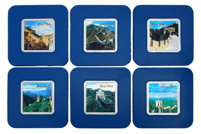 萬里長城 浮雕杯墊 隔熱墊 家居餐廳日用小禮品