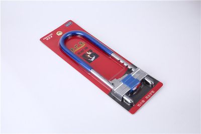 玻璃門鎖拉手鎖把手鎖防盜鎖雙門雙開加長U型鎖插鎖店面商鋪專用