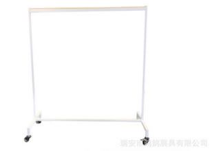 落地簡約金屬可移動滑輪木質展示架定制組裝服裝展示收納