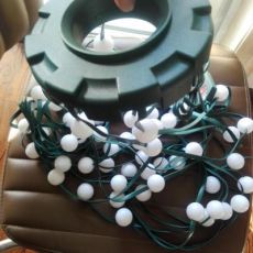 圣誕樹(shù)裝飾品燈串 LED節(jié)日彩燈閃燈遙控戶外燈泡