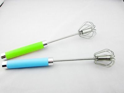 旋轉打蛋器半自動不銹鋼-皇冠頭打蛋器#單只裝手壓式 廚房小工具