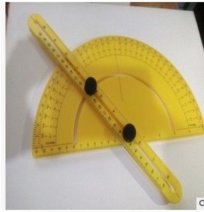 半圓尺 塑料半圓尺 異性多功能量角器 角度測(cè)量?jī)x器