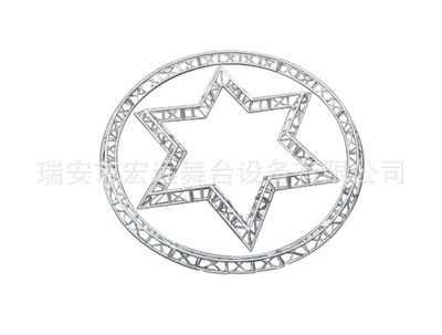 200鋁合金方管桁架 吊頂桁架 小桁架 圓形桁架