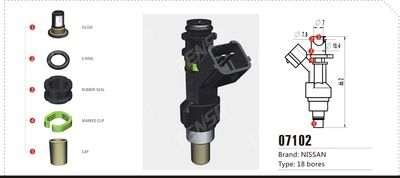 日產尼桑 噴油嘴 修理包 小濾網 O型圈 墊圈 塑料帽 油軌卡