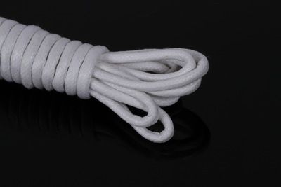 1.2米全棉打蠟黑白圓形鞋帶