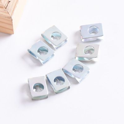 鍍彩卡片式螺母鐵皮面板插片螺帽卡扣異型螺母夾板螺帽