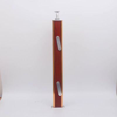 櫻桃木色簡約款樓梯扶手立柱房子裝修樓梯配件鋁合金YB58①