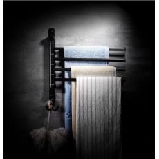 黑古銅色旋轉(zhuǎn)毛巾架衛(wèi)生間不銹鋼活動毛巾?xiàng)U浴室毛巾掛