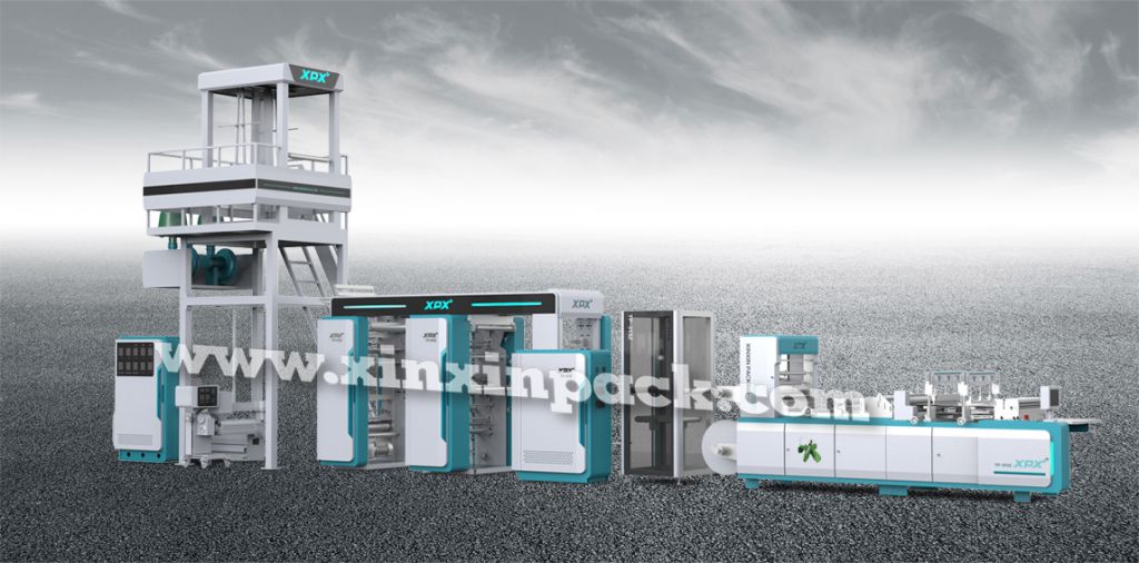 夾鏈自封袋生產(chǎn)線(吹、印、切)