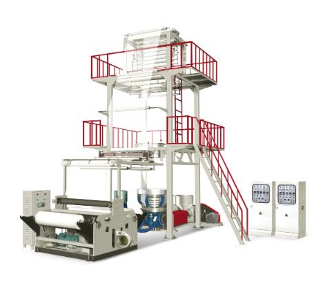  兩層共擠機(jī)頭旋轉(zhuǎn)吹膜機(jī)組