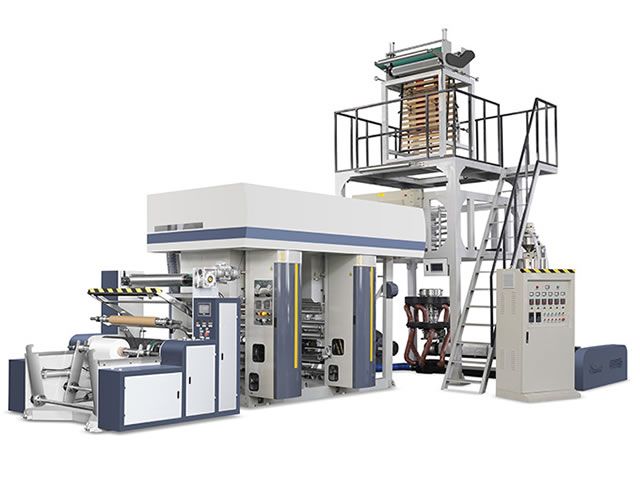 兩色生物降解水墨印刷吹膜機(jī)組