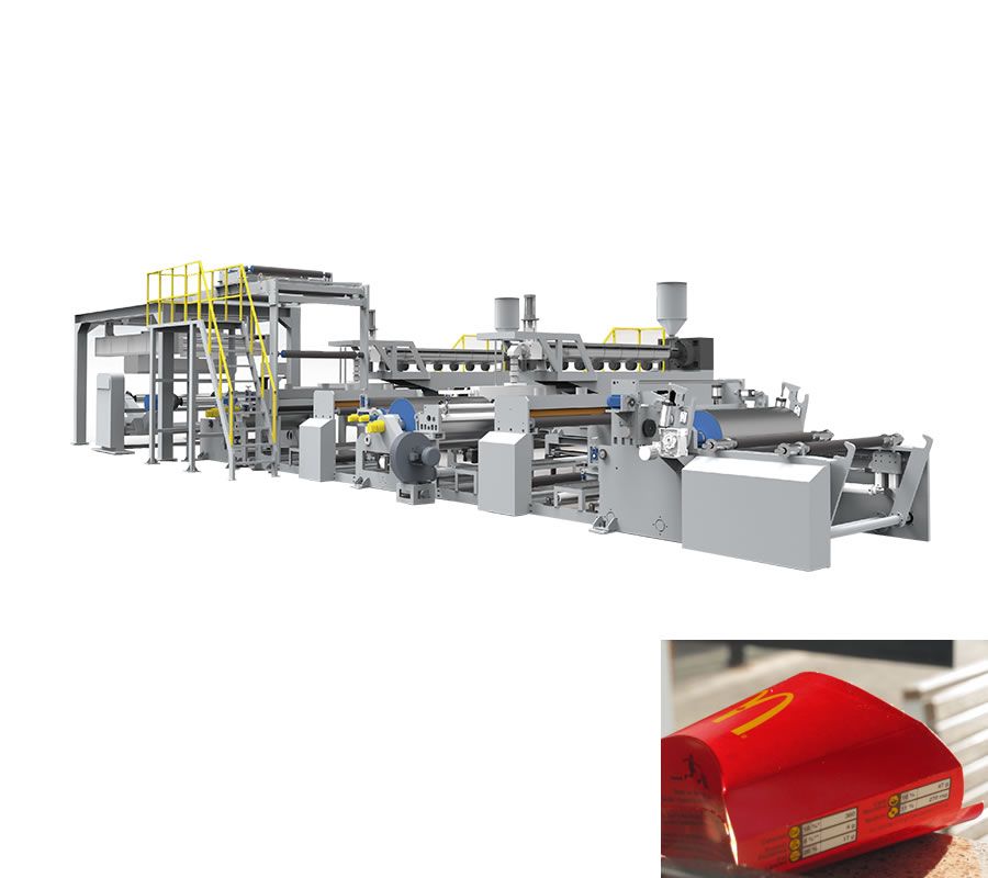 全自動高速雙面液壓無軸淋膜機